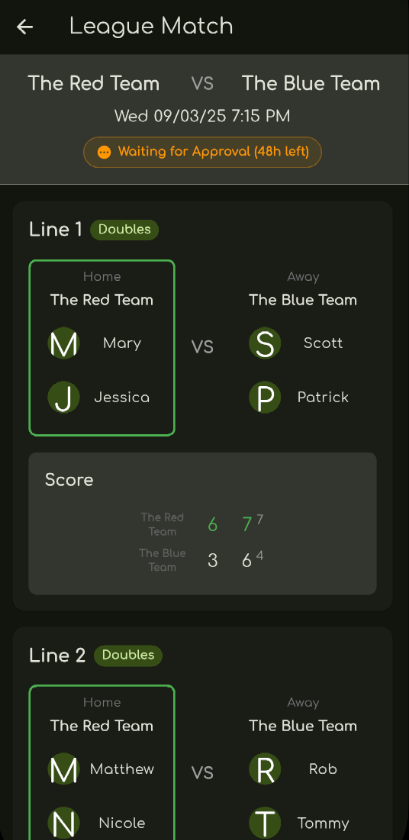 League Matches